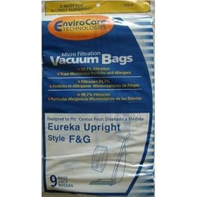 Vacuum Bags Eureka Upright Style F & G