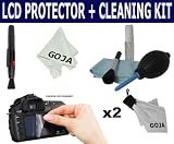6 Pcs KIT For NIKON, Includes: LCD Soft Screen Protector 2.5+ LCD Soft Screen Protector 2.7+ 1 Microfiber Cleaning Cloth Keychain + Cleaning Kit + Lens Pen + 1 Ultra Fine Microfiber Cleaning Cloth GOJA Logo