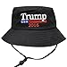 Bd2024 Donald Trump with Flag 2016 Bucket Hat with String Black