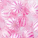 Strawberry Petite Sassy Spheres Pink & White Striped Candy Balls 1LB Bag