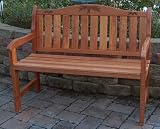 Prairie Leisure Engraved Garden Bench