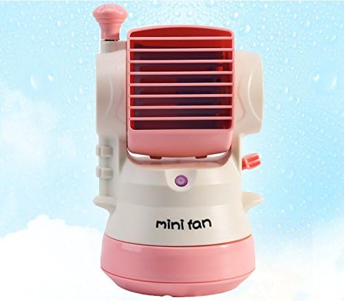 USB Water Fan, Portable Watering Misting Fan, Desktop Fan with Powerful Cooling Air, Mini Personal Fan for Table &amp;Laptop(PINK)