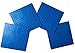 5-Inch By 5-Inch Blue Dots Baseplate Lego®-Compatible 4-Pack