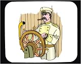 Decorated Mouse Pad with nautical image