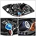 2005-2010 Chevy Cobalt Twin Halo LED Projector Headlights Black Head Lights Pair Left+Right 2006 2007 2008 2009