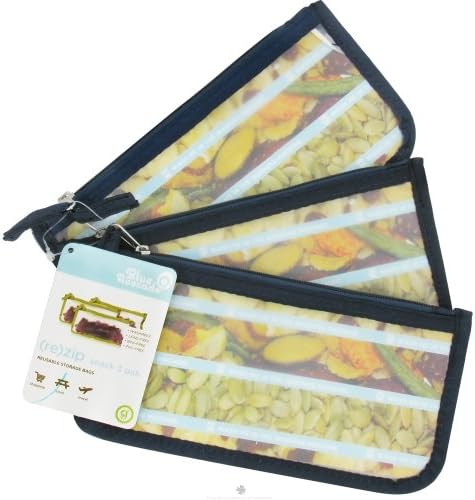 Blue Avocado - (Re)Zip Snack Reusable Storage Bags Navy Solid