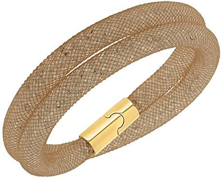 Swarovski Crystal Stardust Greige Double Bracelet