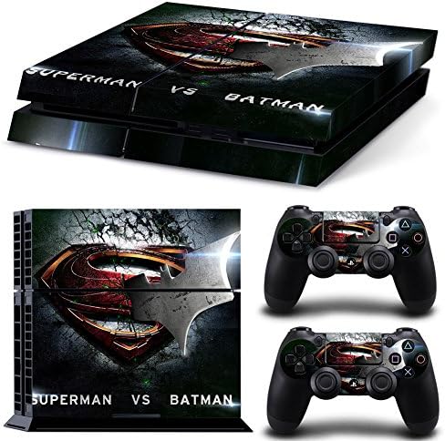 PS4 Designer Skin Decal for PlayStation 4 Console System and PS4 Wireless Dualshock Controller -Superman#9