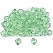 40 Chrysolite Bicone Swarovski Crystal Beads 5301 4mm