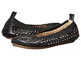 [ヨシ サムラ] Yosi Samra Kids ガールズ Sammie Iridescent Crinkel (Toddler) フラットシューズ Black 9 Toddler - M [並行輸入