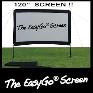 Outdoor Movie Screen- Giant outdoor movie projection screen. EasyGo® screen is easy to set-up and will are years.