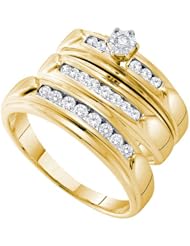 0.52CTW DIAMOND FLOWER TRIO SET