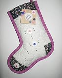 Victorian Christmas Stockings Quilting Handcrafted Keepsakes Personalized with Picture Frame - FREE Shipping