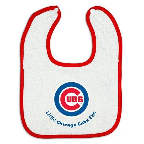 Chicago Cubs Button Baby Bib