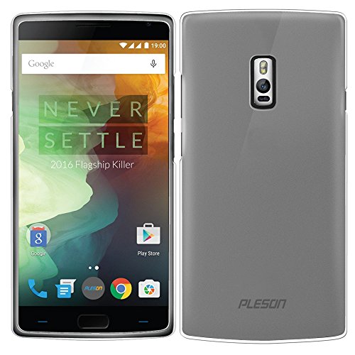 OnePlus 2 Case, PLESONÂ® OnePlus Two TPU Case[Drop Protection], Soft Touch, Slim Fit OnePlus 2 Bumper Case[Frosted Transparent Gray] Rubber Silicone Gel Transparent Matte Shell Cover Case for OnePlus 2