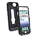 Aimo IPH5PCMX001S Unique Hybrid Progressive Armor Rugged Case with Kickstand for iPhone 5 - 1 Pack - Retail Packaging - Black