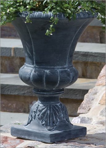 Alfresco Home Solihull Urn in Aged Lead Planter