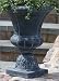 Alfresco Home Solihull Urn in Aged Lead Planter