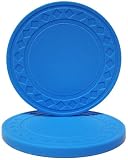 50 Light Blue Super Diamond 8.5 Gram Clay Composite Poker Chips