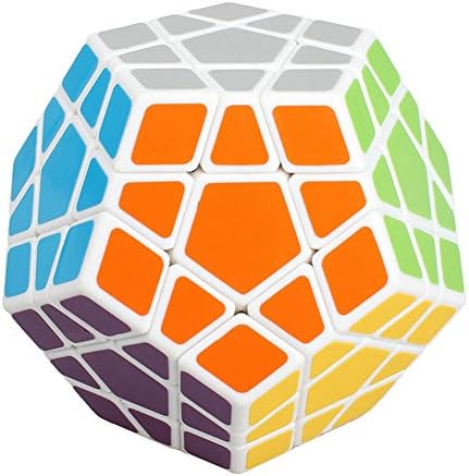 Cube Puzzle, Kayau Shengshou Megaminx Dodecahedron magic Cube (White)
