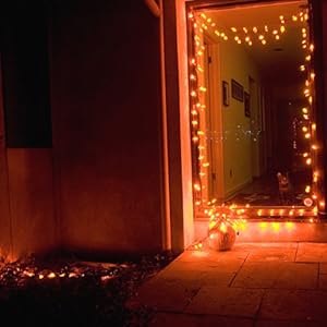 GudCraft Solar Powered 35-Foot Holiday String Lights, 100 LED Blue