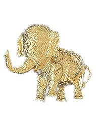 Dazzlers Solid 14k Gold Elephant Charm Pendant Available in three colors from jewelsberry (weights: 9.2 grams only)