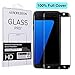 [Full Cover] Samsung Galaxy S7 edge screen protector ,AUSCREZICON 0.26mm 9H Tempered Glass ,High Definition 3D Curved, Full 100% Coverage for Samsung Galaxy S7 edge 2016 (Black)