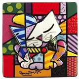 Romero Britto Porcelain Picture - Blue Cat