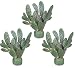 THREE 18" Beavertail Artificial Cactus Desert Plants