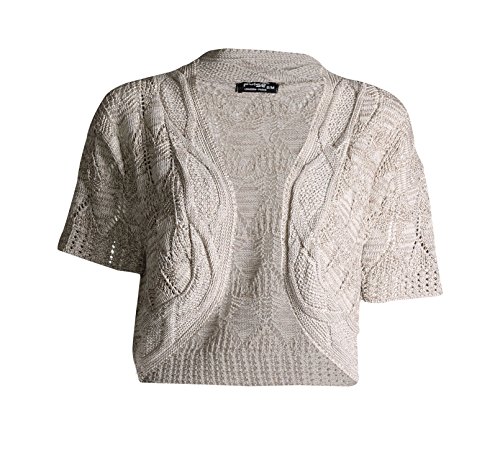 Forever Womens Short Sleeves Stylish Knitted Bolero Shrug