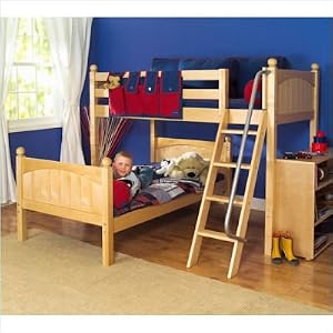 Maxtrix Kids Maxtrix Bedroom Series Twin Parallel & L - Shaped Bunk Bedroom Set