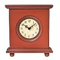 Wood Desk Clock - Red