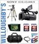 Sony HDR-AX2000 Handycam Camcorder Full 1920 x 1080 HD Video with 20x Wide Angle G-Lens + Sony CLM-V55 5" External LCD Monitor + Deluxe Camra Bag + LexSpeed 32GB SDHC Memory Card + Spare InfoLITHIUM Rechargeable Battery (NP-F570) + Sunpak 620-9002TM Tri-Monopod & Much More! Willoughby's Est. 1898 Professional Photographers Bundle