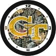 Georgia Tech Yellow Jackets 12in Camo Wall Clock