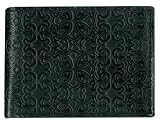 Levi's Men's Traveler Vintage De-Bossed Designed Leather Wallet,Black,One Size