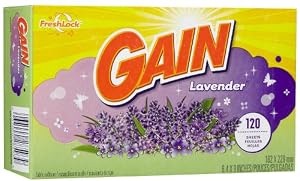 Gain Dryer Sheets-Spring Lavender-120 ct