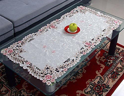 Pastoral hollow Wallpapers/Living room coffee table cloth embroidery/[Cloth]/ embroidery table cloth/Wallpaper-E 57x117cm(22x46inch)