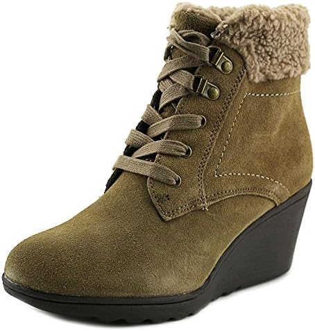 White Mountain Kipper Faux-fur Booties Taupe Suede 6m