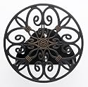 Liberty Garden Products Decorative Non-Rust Cast Aluminum Wall Mounted Garden Hose Butler/Hanger With 125-Foot Capacity - Antique Patina Finish #670