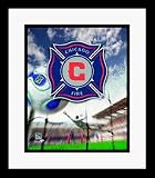 Chicago Fire MLS Soccer Team Logo Framed 8