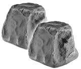 OSD Audio RX550 Compact Outdoor Rock Speaker, Pair (Slate Grey)