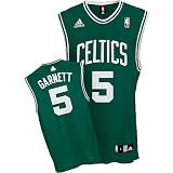 Apparel : Kevin Garnett #5 Boston Celtics Kids / Youth Green & White Replica Road Jersey