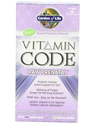 Garden of Life Vitamin Code Raw Prenatal Multivitamins, 180 Count