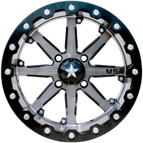 MSA Gunmetal Lok 15" ATV Wheels 30" Blackwater Tires Polaris RZR 1000 XP / Ranger 900 XP