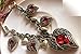 Mae & Mee Pinup Retro Bronze Red Heart Bracelet Vintage Palace Angel Wings Adjustable Sizes