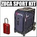 Zuca Sport Wheeled Complete Luggage Set With Frame Black and Insert Bag Navy