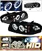 00-05 Chevy Impala LED Halo Projector Headlights Black w/ HID Kit