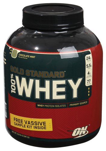 HealthPersonalCare: Optimum Nutrition   100% Whey Gold Chocolate Mint, 5 lb powder