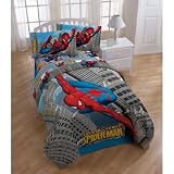 Marvel Spiderman Microfiber Comforter - Blue (Twin)
