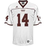 NCAA adidas Mississippi State Bulldogs #14 Youth Replica Football Jersey - White (18/20)